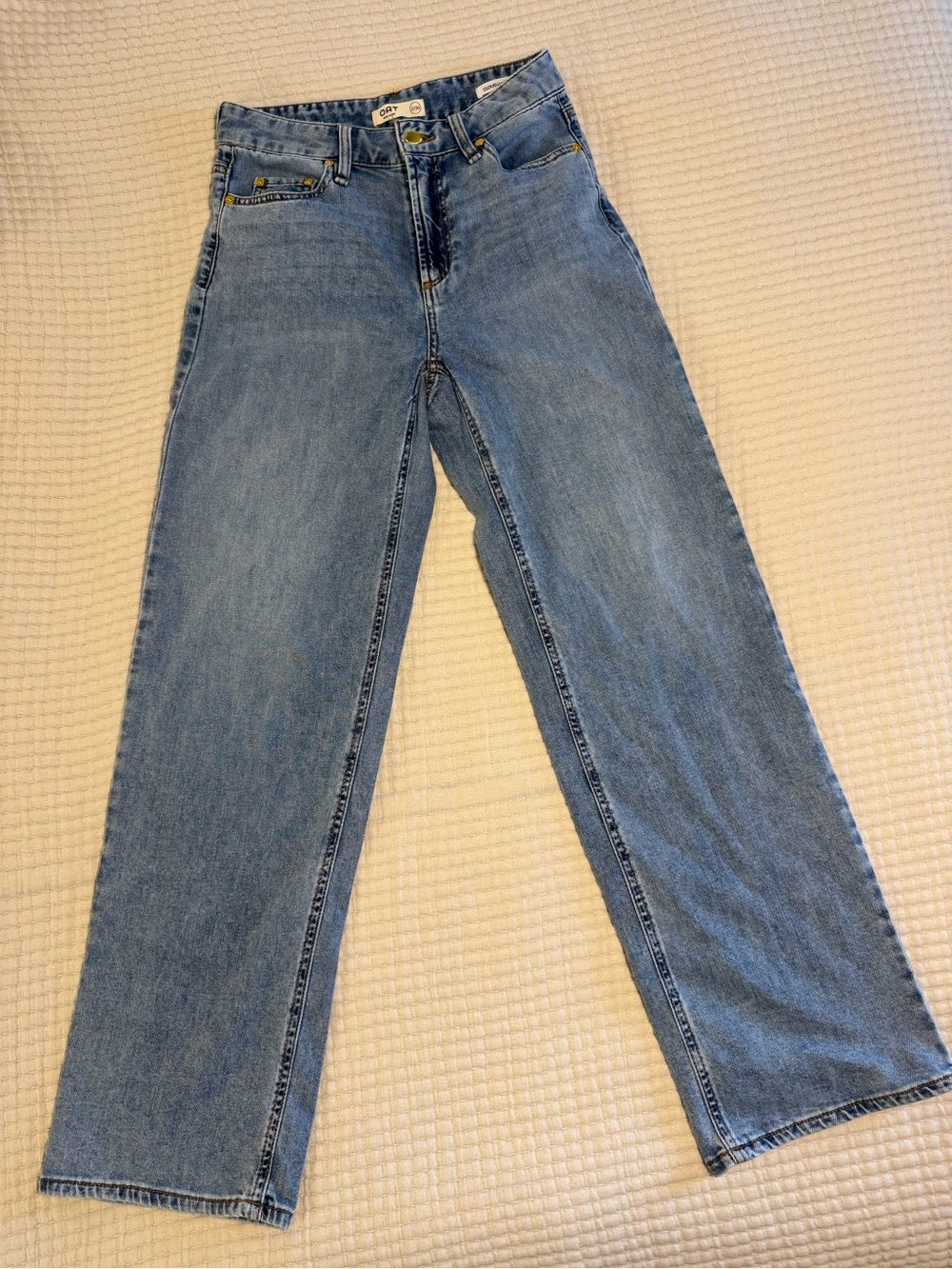 OAT Light Wash Straight Leg Jeans